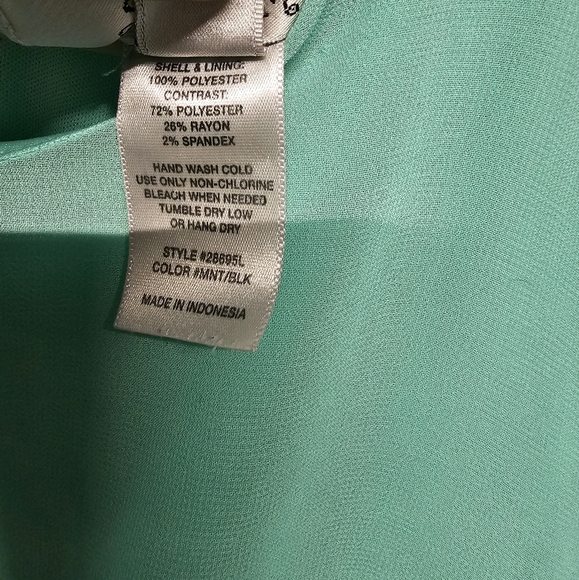 4/$20 Sweet Storm Turquoise & Black Dress with Bandage Skirt - Picture 4 of 4